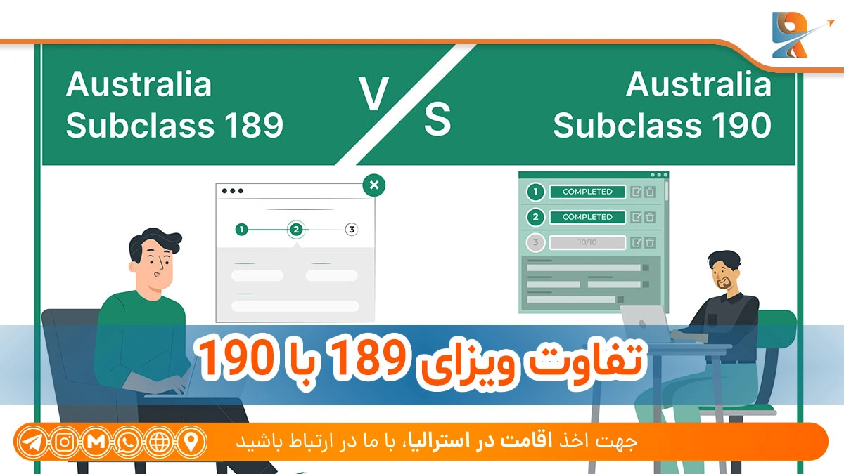 مقایسه ویزای مهارتی ۱۸۹ و ۱۹۰ 