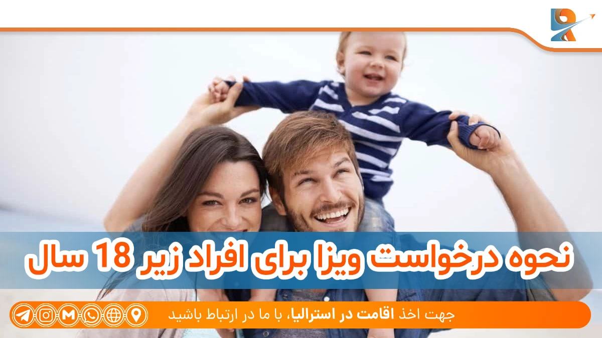 نحوه درخواست ویزا برای افراد زیر 18 سال